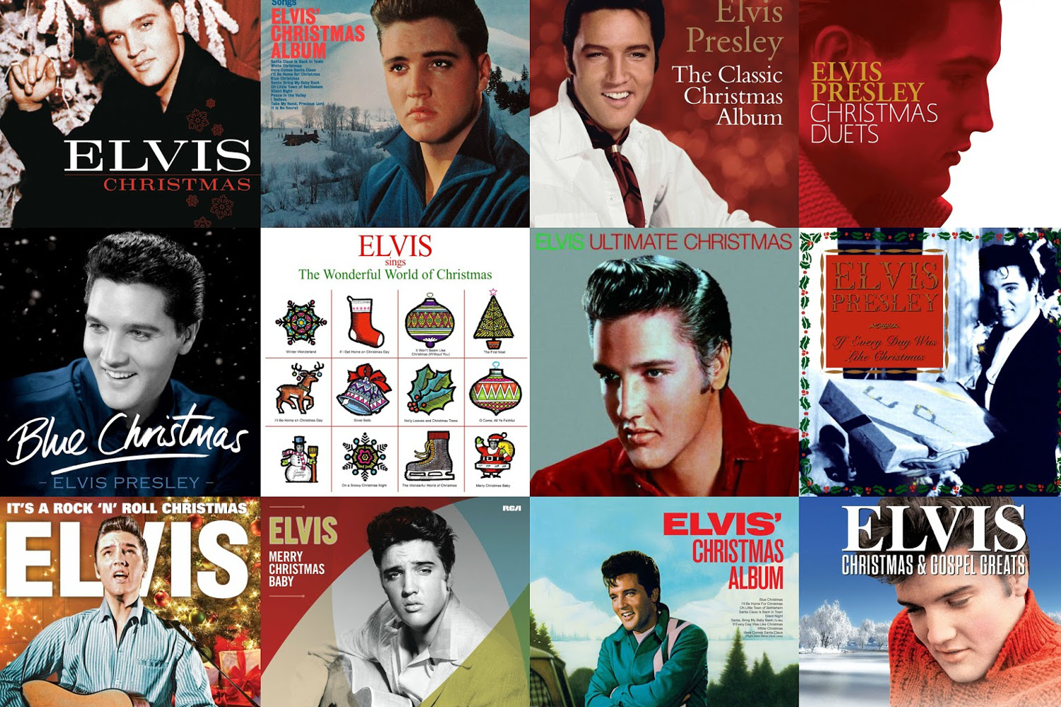 Elvis LotOfAlbums Christmas 1500 crop