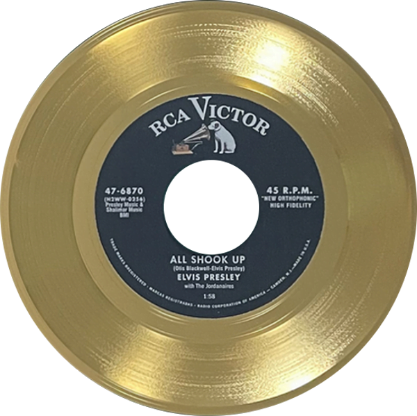 Elvis RCAGoldRecord AllShookUp disc 600