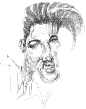 Golden Caricatures Volume 1: caricature #2 of Elvis by You Can Draw.